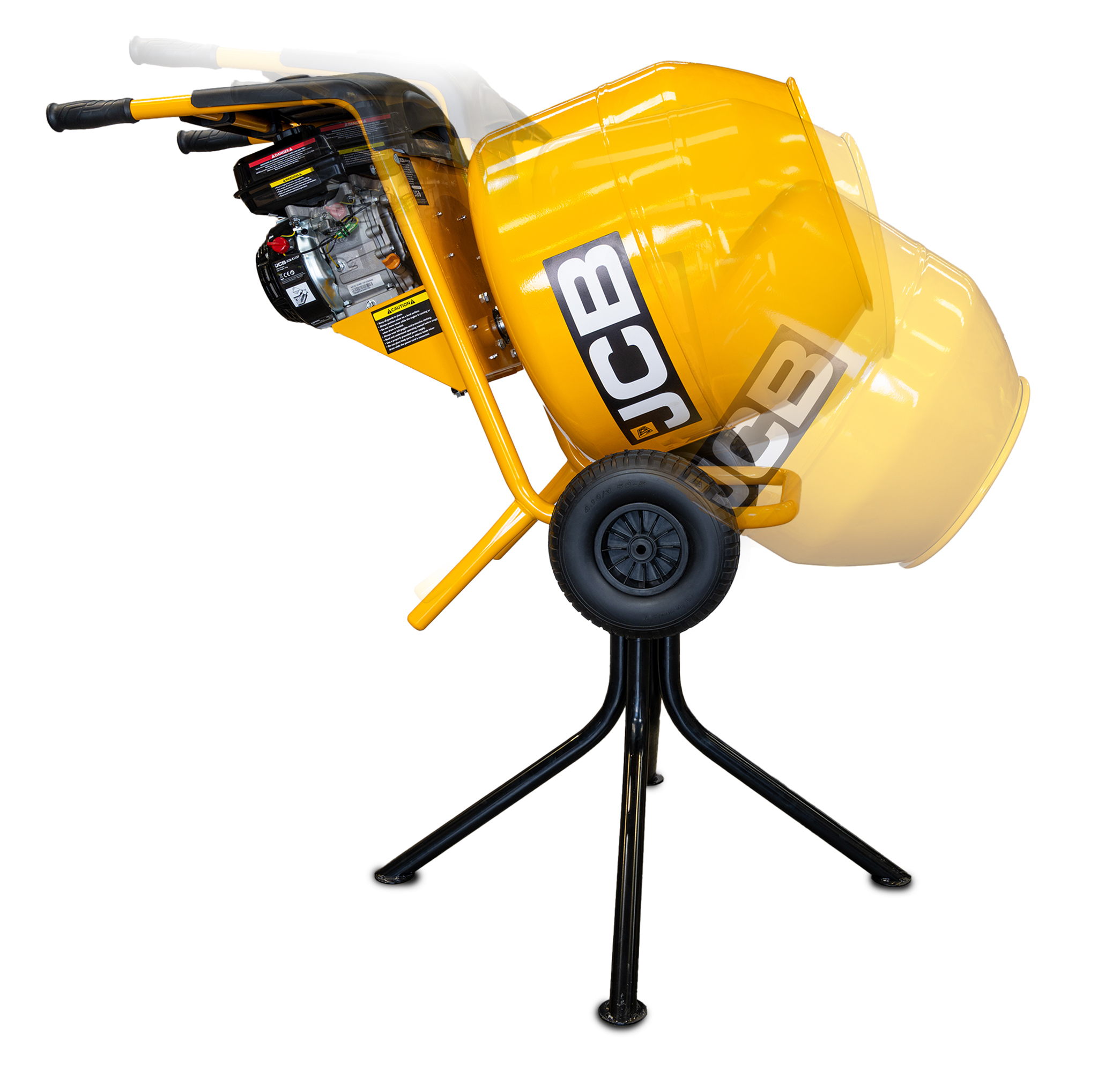 JCB Benzine 133cc 134L Naadgelaste Cementmixer 100L Werkcapaciteit | JCB-CM150P - Afbeelding 5