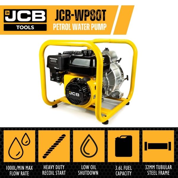 JCB Vuilwaterpomp | JCB-WPNL80T - Afbeelding 9