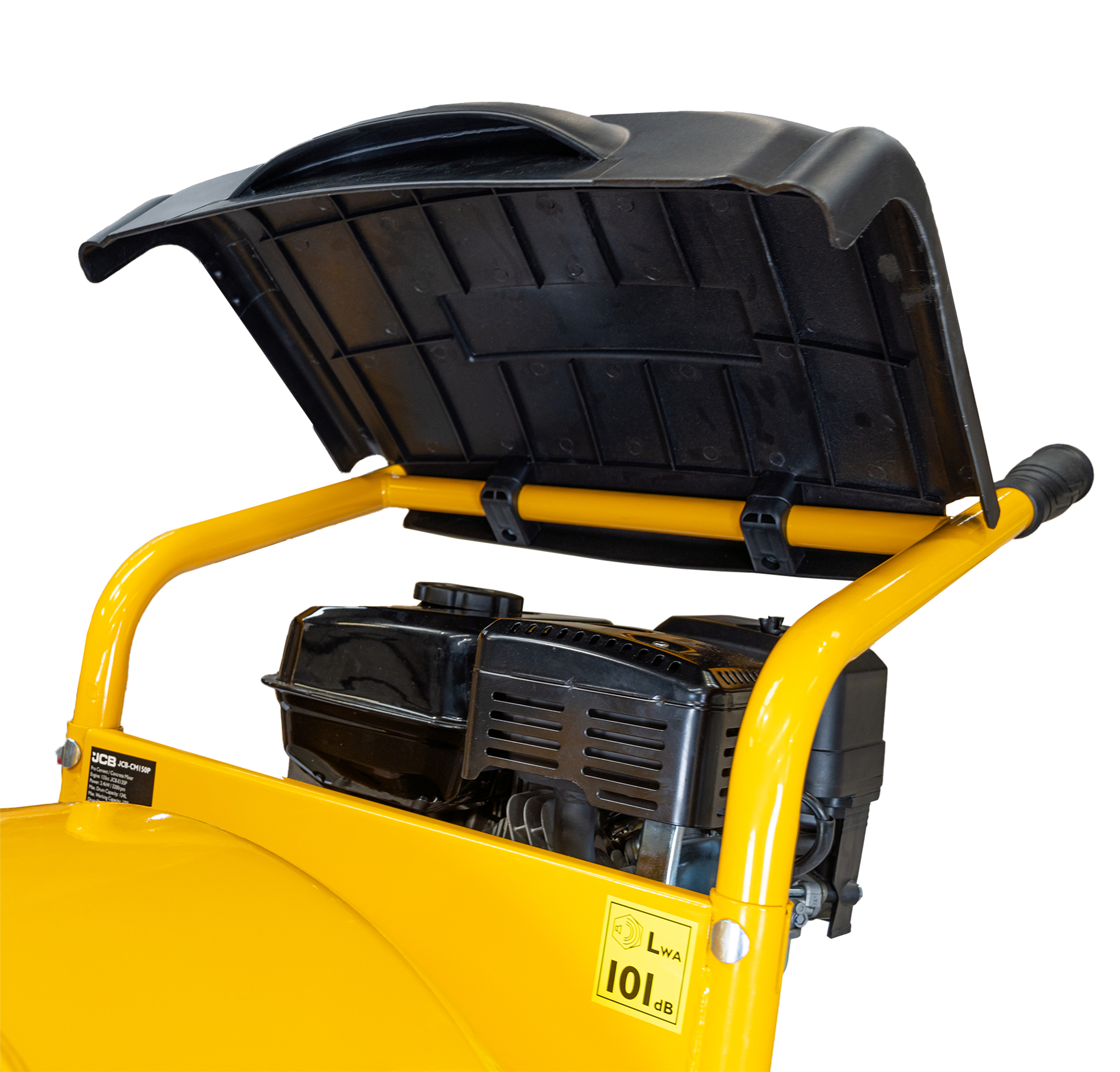 JCB Benzine 133cc 134L Naadgelaste Cementmixer 100L Werkcapaciteit | JCB-CM150P - Afbeelding 3